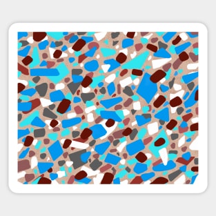 Blue Jesmonite Terrazzo Sticker